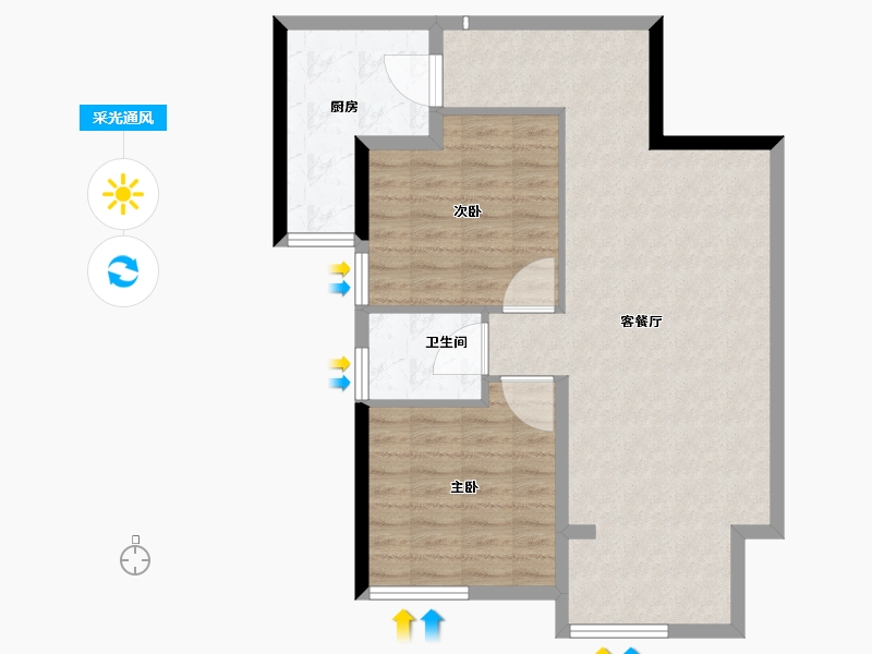 江苏省-连云港市-万润星河国际-78.40-户型库-采光通风