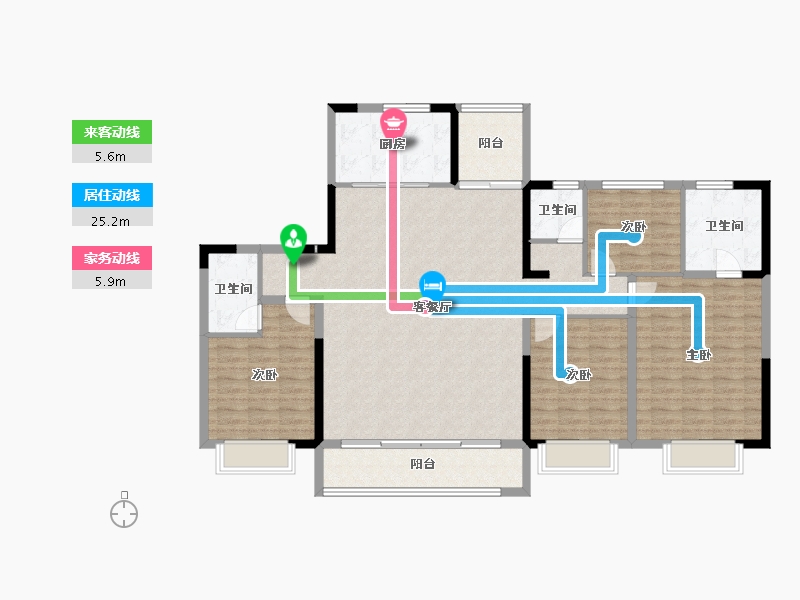 山西省-大同市-阳泉碧桂园-144.85-户型库-动静线