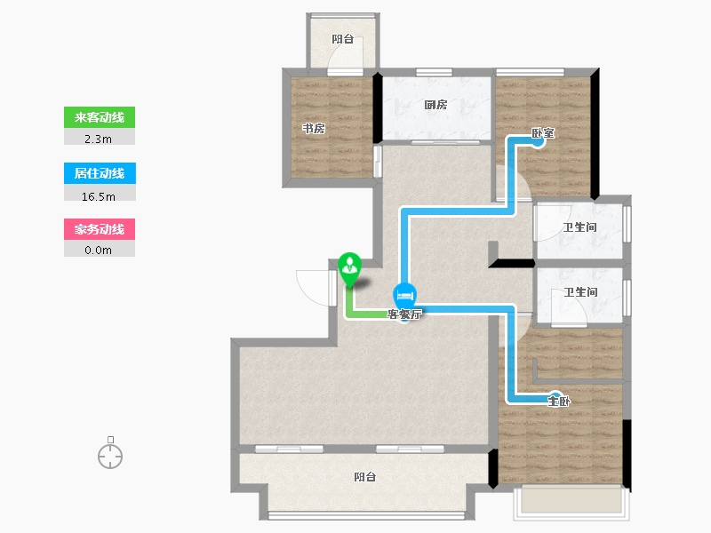 江苏省-连云港市-尚都天玺-112.80-户型库-动静线