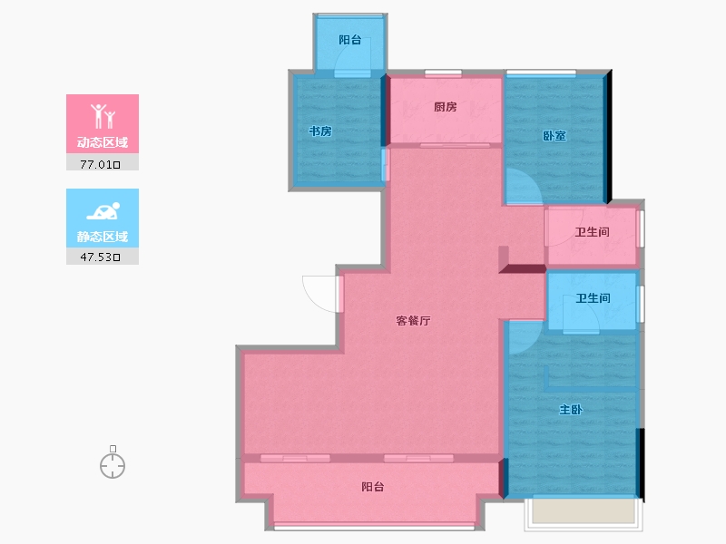 江苏省-连云港市-尚都天玺-112.80-户型库-动静分区