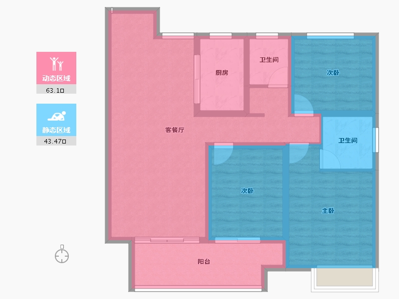 河南省-商丘市-建业世和府-95.26-户型库-动静分区