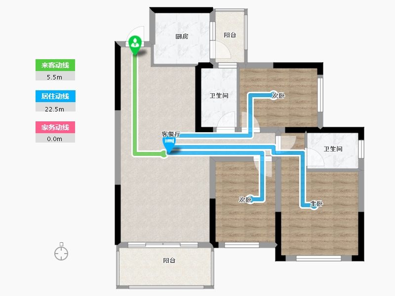 广西壮族自治区-桂林市-溯禾龙脊学府-86.23-户型库-动静线