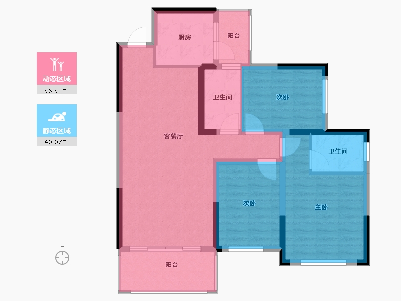 广西壮族自治区-桂林市-溯禾龙脊学府-86.23-户型库-动静分区