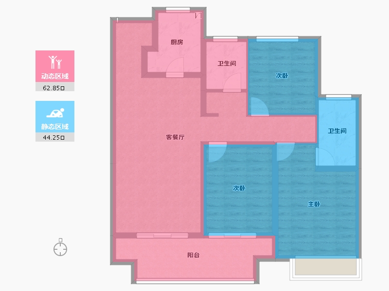 河南省-商丘市-建业世和府-95.32-户型库-动静分区