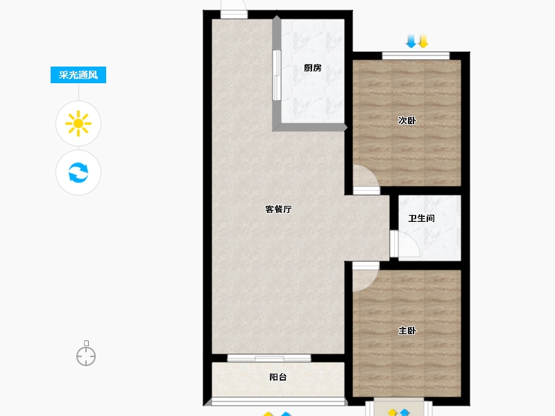 河北省-保定市-王府壹号-75.18-户型库-采光通风