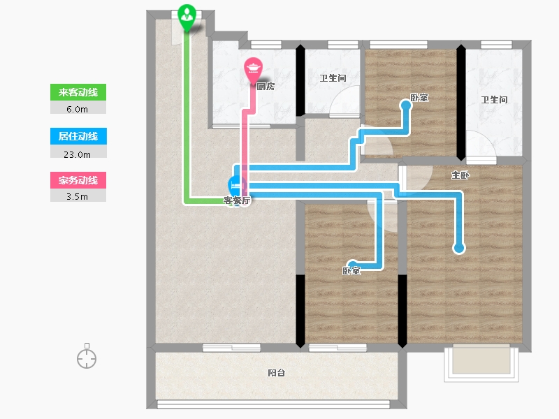 江苏省-连云港市-尚都天玺-92.00-户型库-动静线