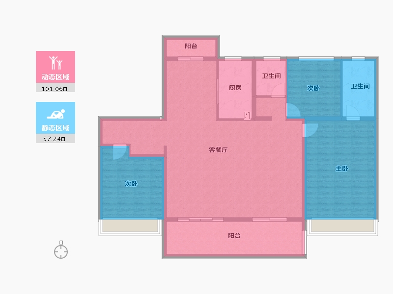 河南省-商丘市-建业世和府-144.35-户型库-动静分区