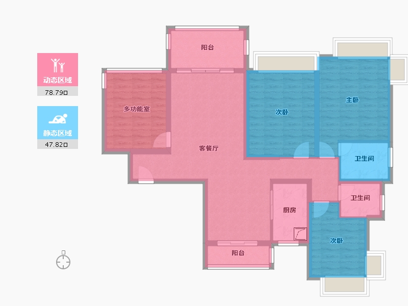 广东省-东莞市-光大景湖名郡-16号楼-109.64-户型库-动静分区