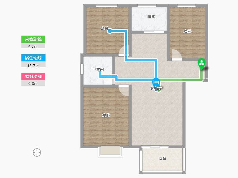 河北省-保定市-王府壹号-90.37-户型库-动静线