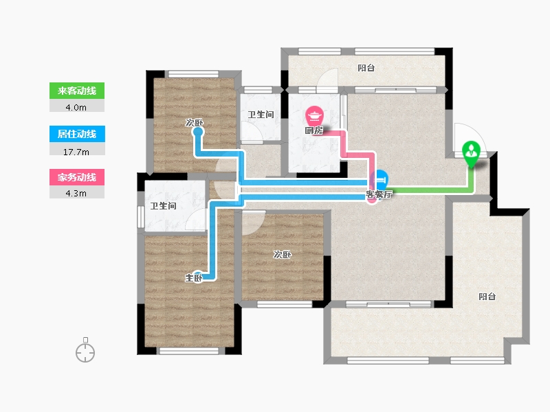 湖北省-宜昌市-天问江苑-108.00-户型库-动静线