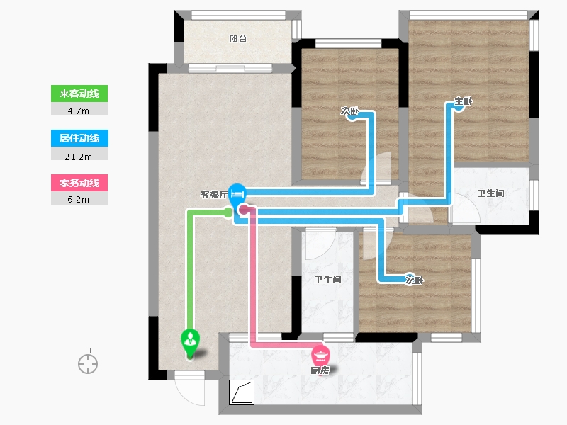 四川省-达州市-现代学府-76.18-户型库-动静线