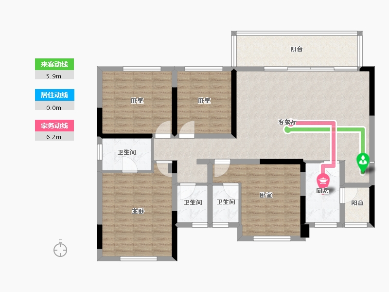 四川省-成都市-凤凰1号栖云湖-114.93-户型库-动静线