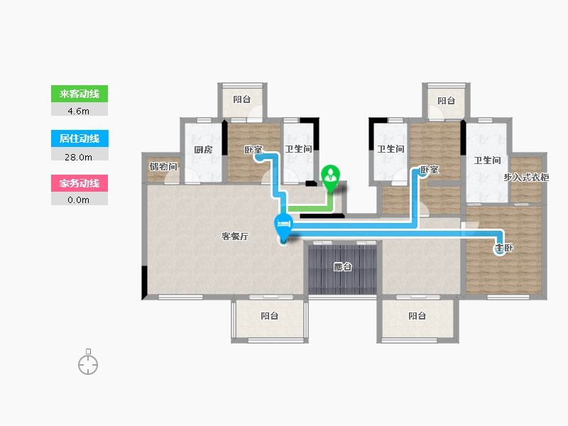 湖北省-襄阳市-国投源墅-165.60-户型库-动静线