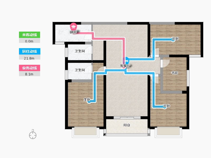 河南省-新乡市-高晟福润城-116.05-户型库-动静线