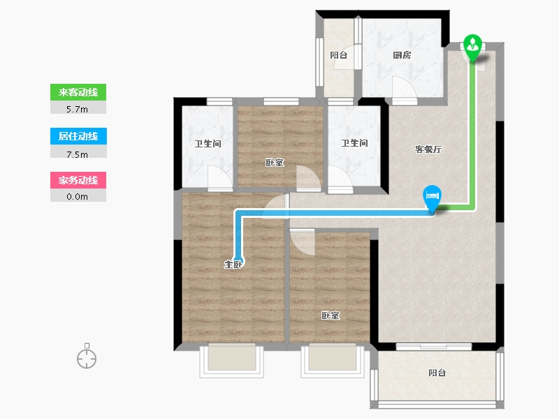 河南省-周口市-翡翠华庭-100.00-户型库-动静线