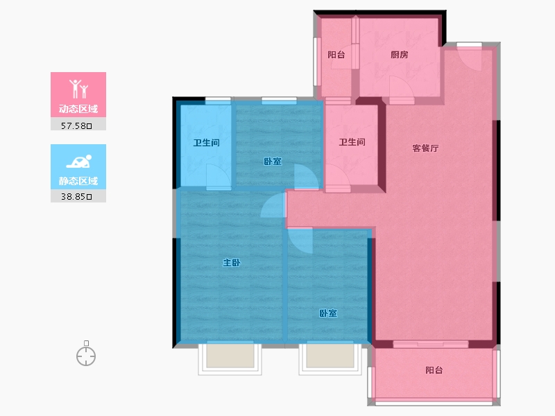 河南省-周口市-翡翠华庭-100.00-户型库-动静分区