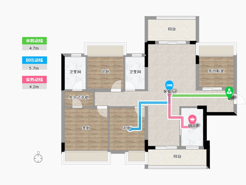 广西壮族自治区-桂林市-桂林融创文旅城-96.18-户型库-动静线