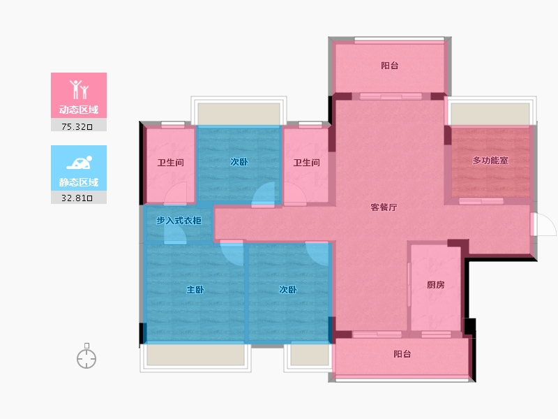 广西壮族自治区-桂林市-桂林融创文旅城-96.18-户型库-动静分区