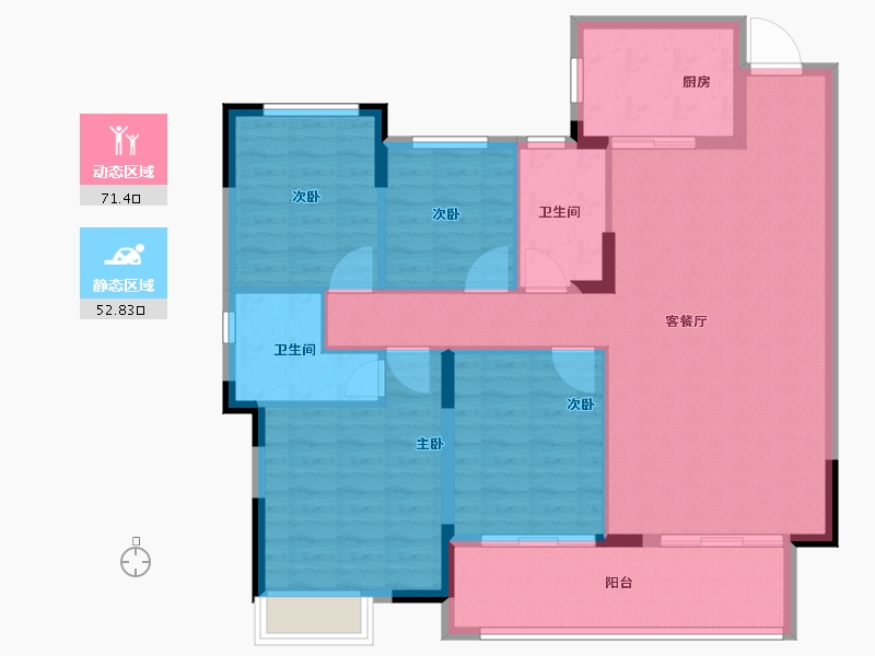 湖北省-宜昌市-广华春风壹品-113.04-户型库-动静分区