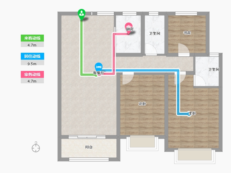 江西省-九江市-恒丰·理想城-91.12-户型库-动静线