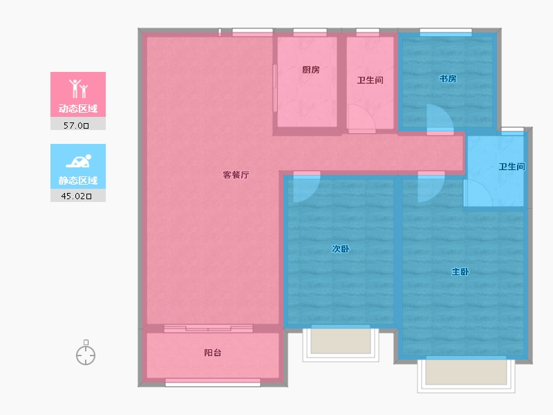 江西省-九江市-恒丰·理想城-91.12-户型库-动静分区