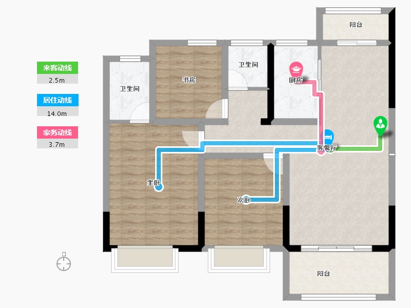 江西省-九江市-九瑞新城-94.13-户型库-动静线