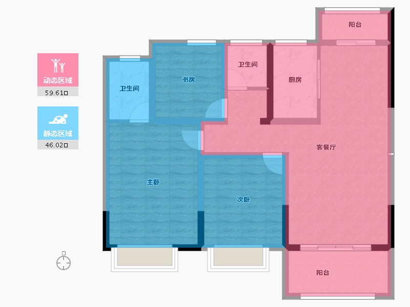 江西省-九江市-九瑞新城-94.13-户型库-动静分区