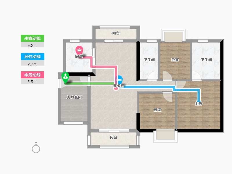 广东省-江门市-富盈恩泽华府-92.30-户型库-动静线