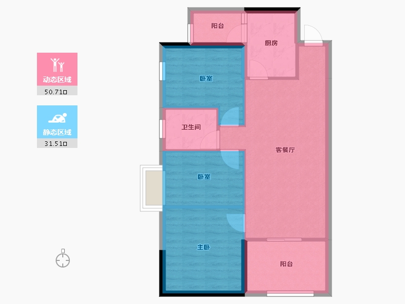 广东省-江门市-富盈恩泽华府-74.11-户型库-动静分区