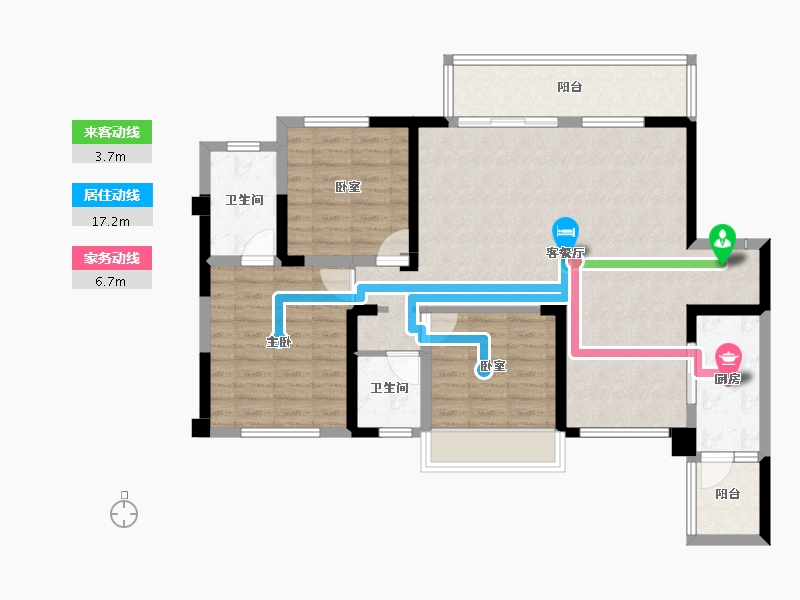 四川省-成都市-凤凰1号栖云湖-98.79-户型库-动静线