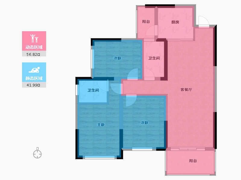 广西壮族自治区-桂林市-溯禾龙脊学府-87.92-户型库-动静分区