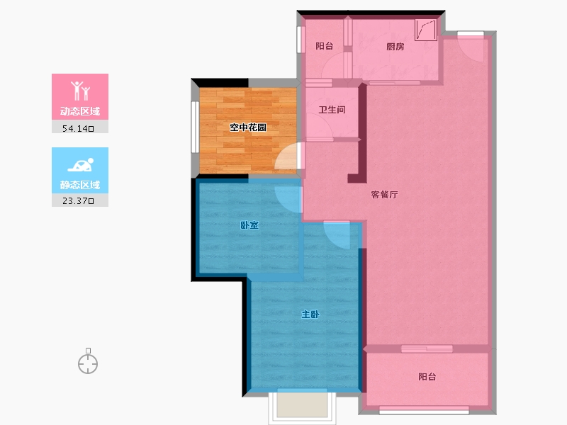 广东省-江门市-明泰城-75.90-户型库-动静分区