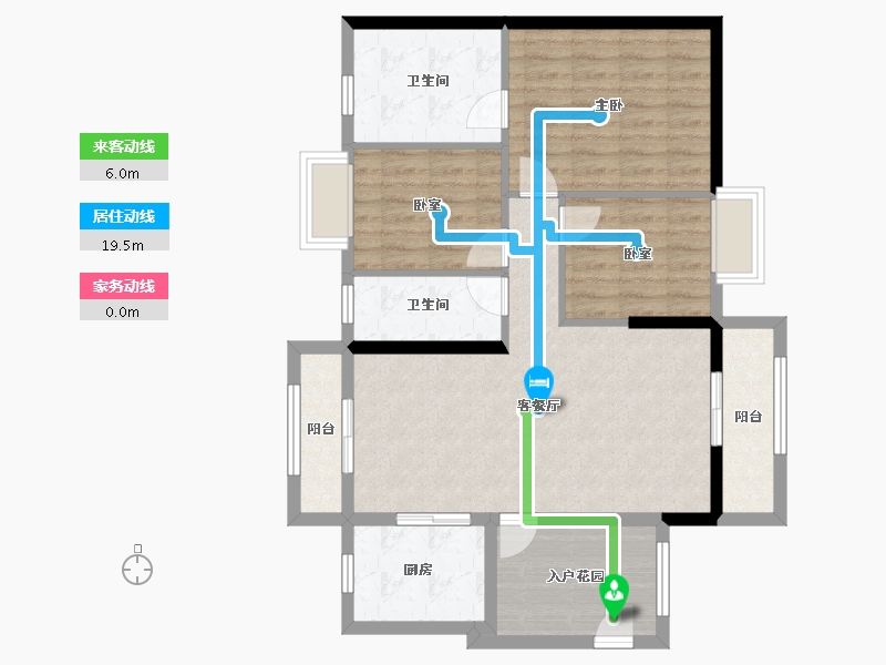 广东省-江门市-富盈恩泽华府-89.32-户型库-动静线