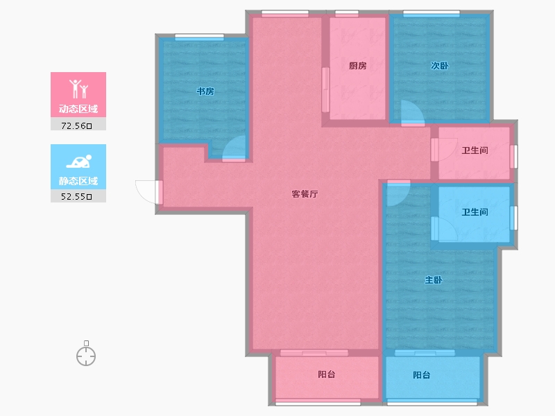 河北省-保定市-乾城华府-111.28-户型库-动静分区