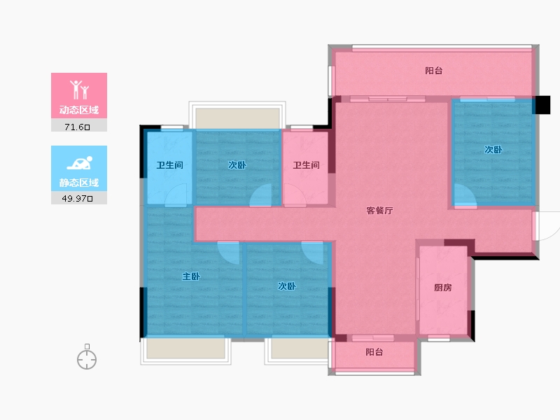 广西壮族自治区-桂林市-桂林融创文旅城-109.39-户型库-动静分区