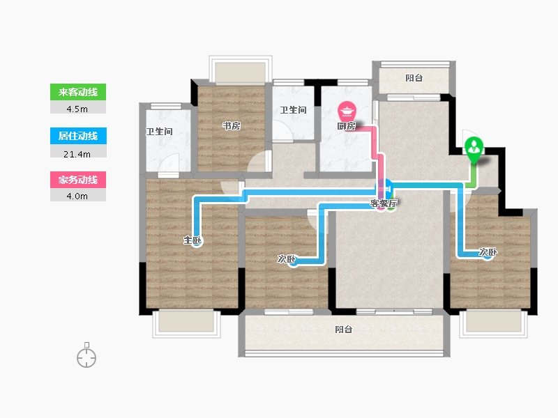 江西省-九江市-九瑞新城-106.24-户型库-动静线