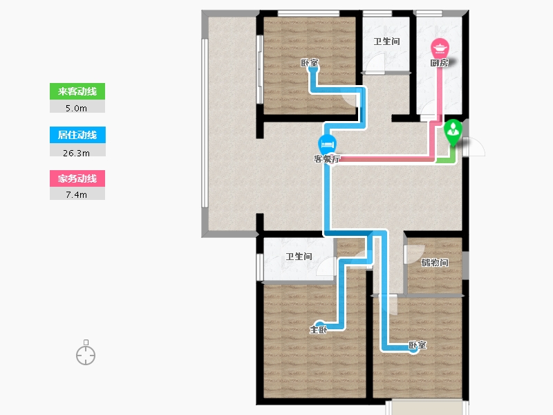 河南省-新乡市-高晟福润城-114.40-户型库-动静线