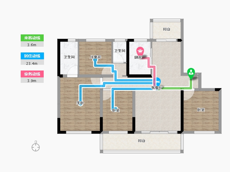 广西壮族自治区-桂林市-桂林融创文旅城-112.01-户型库-动静线