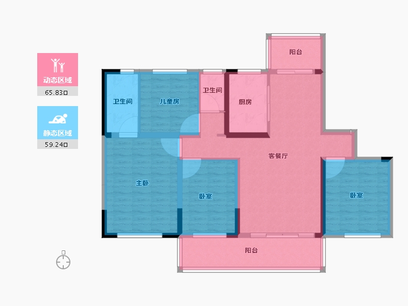 广西壮族自治区-桂林市-桂林融创文旅城-112.01-户型库-动静分区