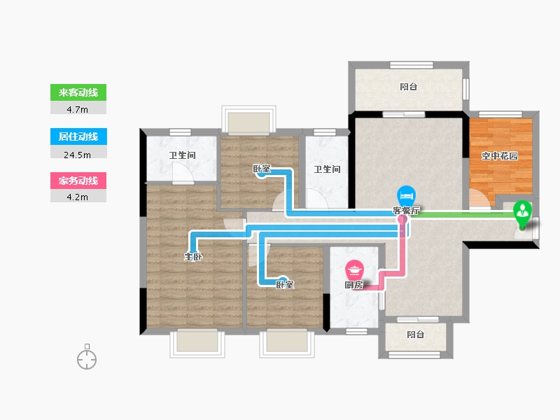 广东省-江门市-敏捷翡翠华府-97.59-户型库-动静线