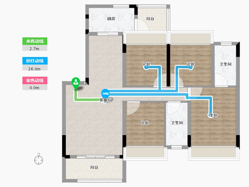 广西壮族自治区-桂林市-桂林融创文旅城-104.81-户型库-动静线