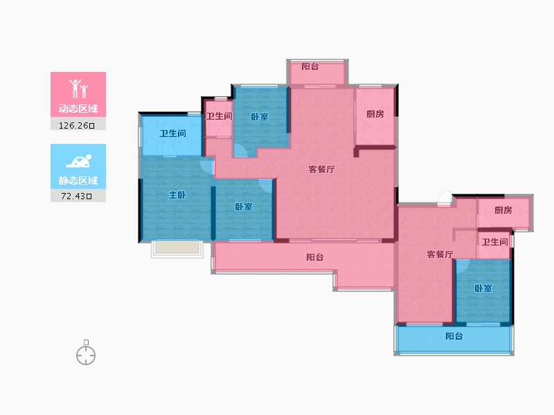 江苏省-盐城市-绿地香港新天地-179.20-户型库-动静分区