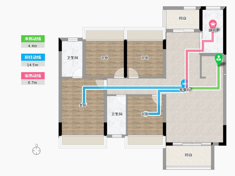 广西壮族自治区-桂林市-桂林融创文旅城-110.92-户型库-动静线