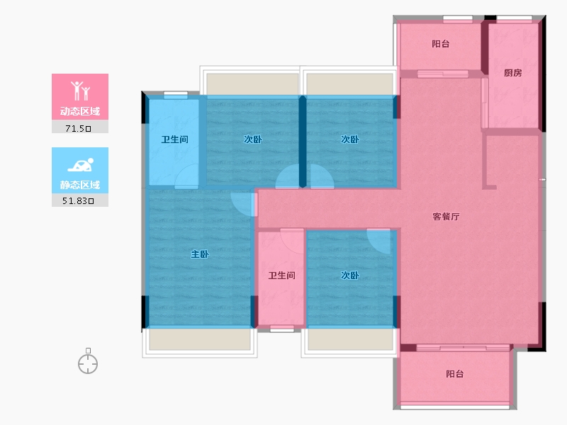 广西壮族自治区-桂林市-桂林融创文旅城-110.92-户型库-动静分区