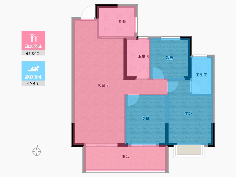 湖北省-宜昌市-广华春风壹品-93.23-户型库-动静分区