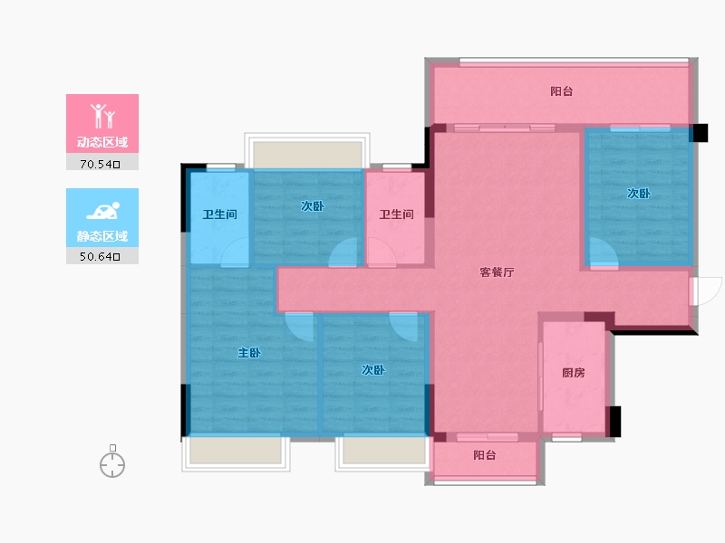 广西壮族自治区-桂林市-桂林融创文旅城-109.03-户型库-动静分区