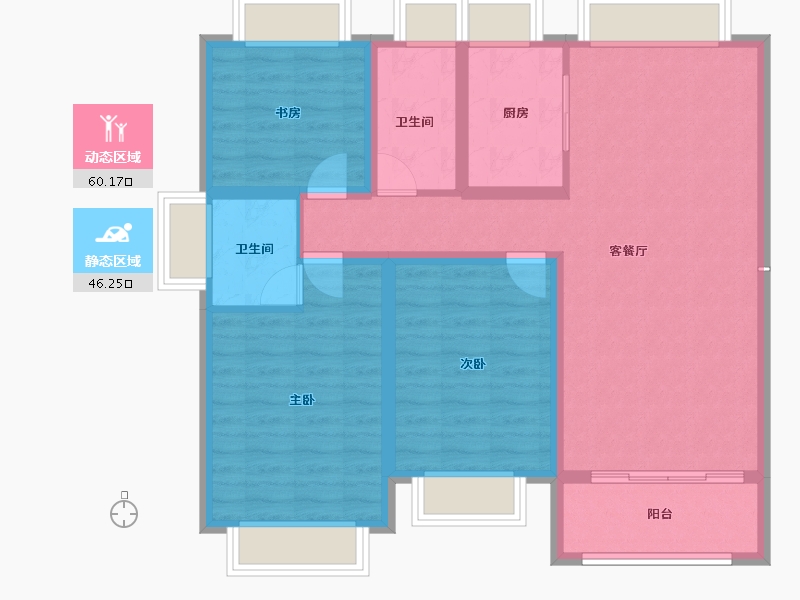 江西省-九江市-恒丰·理想城-95.37-户型库-动静分区