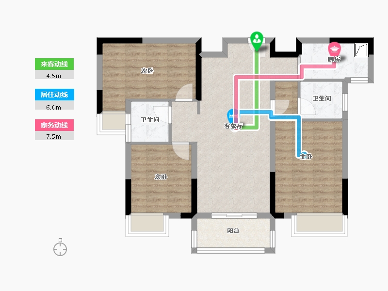 湖北省-宜昌市-建投 见山-89.00-户型库-动静线