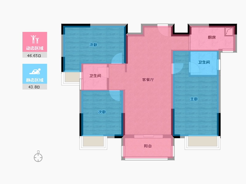 湖北省-宜昌市-建投 见山-89.00-户型库-动静分区