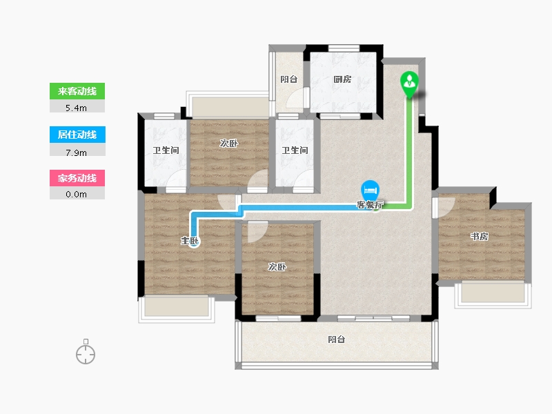 广西壮族自治区-桂林市-桂林融创文旅城-109.20-户型库-动静线